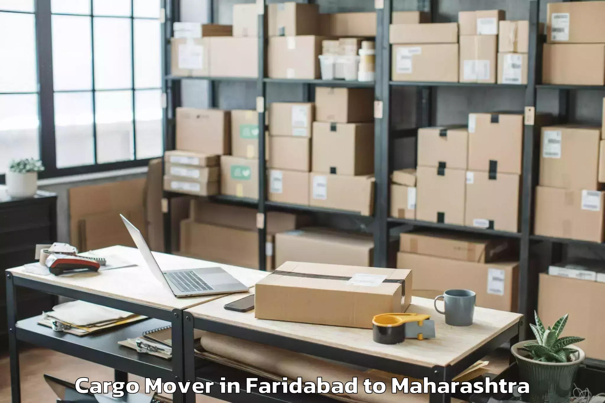 Book Faridabad to Korpana Cargo Mover Online